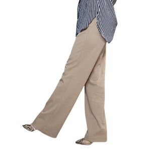 Size 6 Women's Trousers Straight leg Mid-Rise dress pants beige EXPRESS NWOT #97
